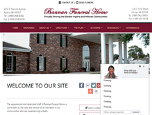 Tablet Screenshot of bannanfuneralhome.com